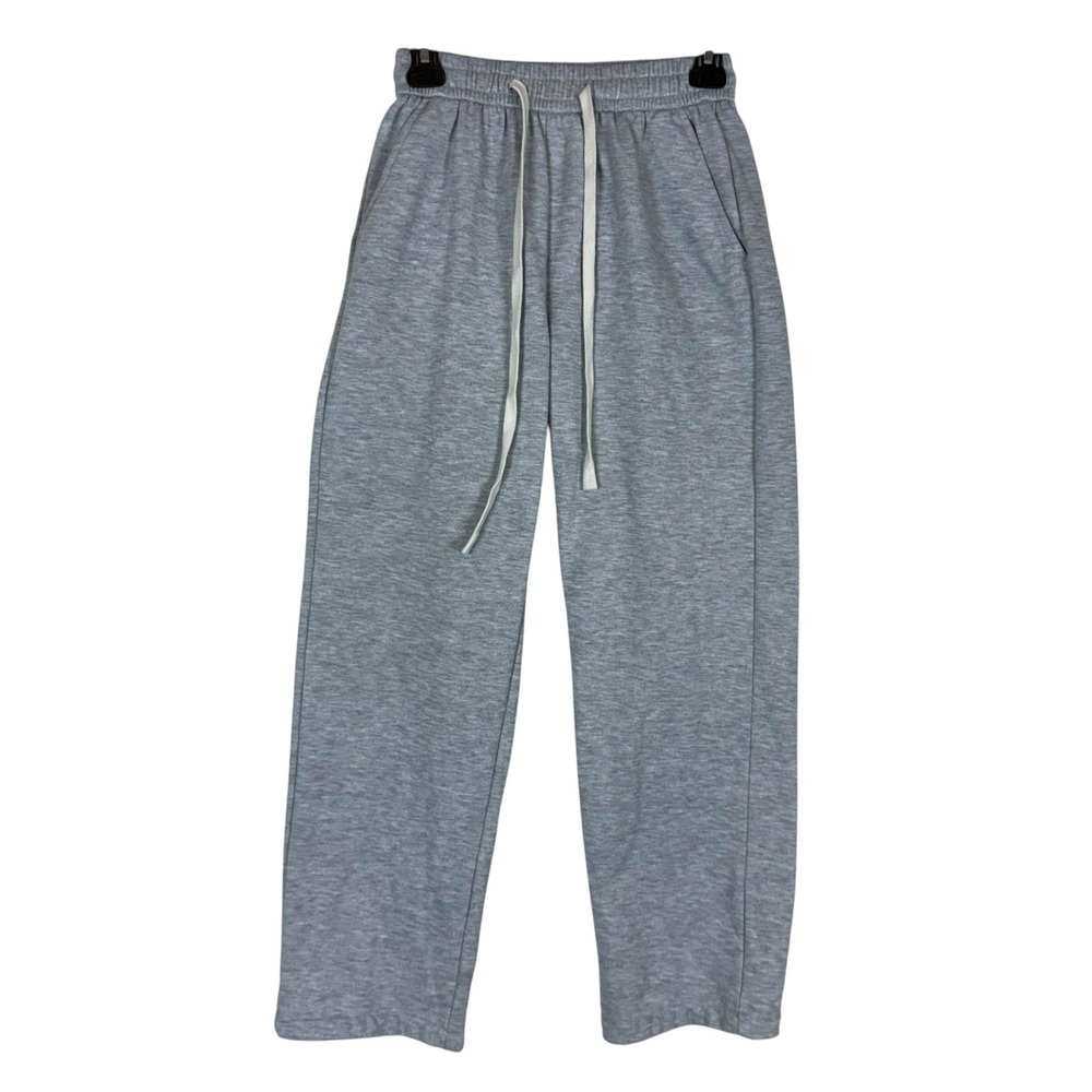 MANFINITY Sweatpants Mens XS Gray Lounge Knit Elastic Waist Drawstring Pockets